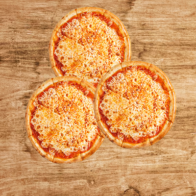 3 pizza fromage formule